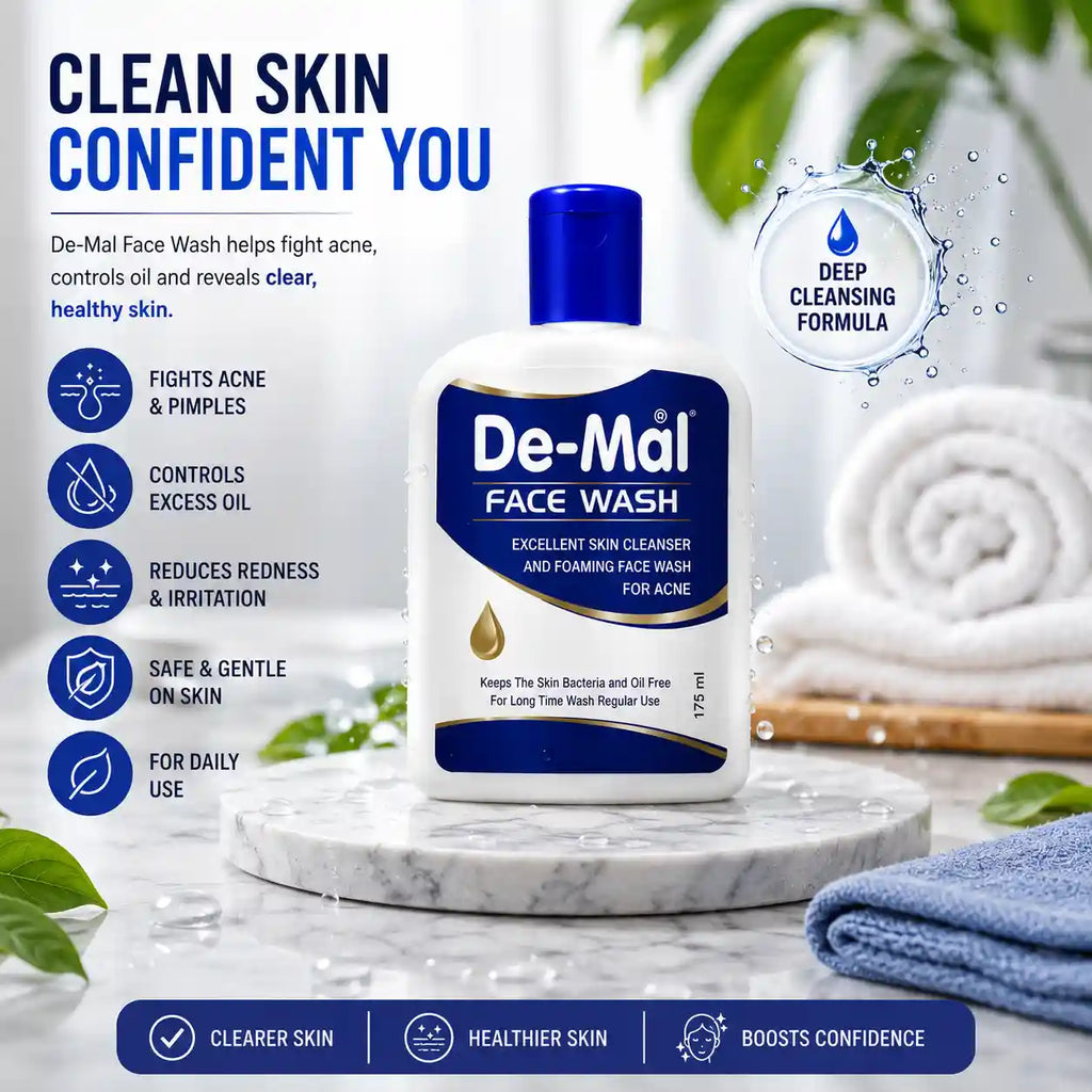 De-Mal Face Wash | Skin Brightening Wash for Acne