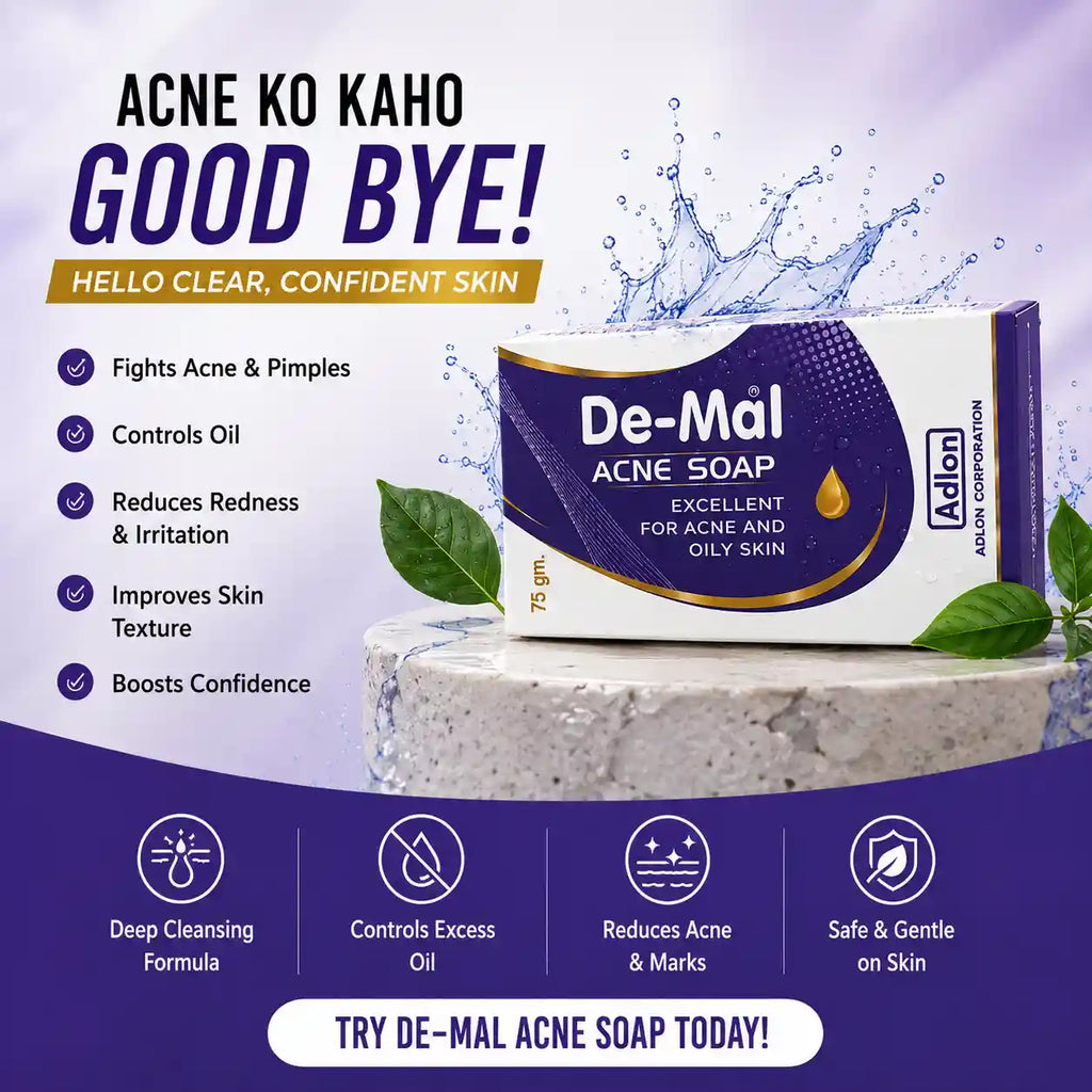 De-Mal Acne Soap | Deep Cleansing Bar for Acne Prone Skin